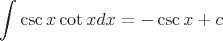 latex!encoded:base64,XGludCBcY3NjIHggXGNvdCB4ZHg9LVxjc2MgeCtj
