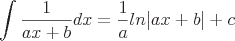 latex!encoded:base64,XGludCBcZnJhY3sxfXtheCtifWR4PVxmcmFjezF9e2F9bG58YXgrYnwrYw==