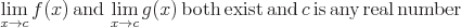 latex!encoded:base64,XGxhcmdlIFxsaW1fe3hcdG8gY31cWyBmKHgpIFwsXHRleHR1cHthbmR9XCxcbGltX3t4XHRvIGN9XFsgZyh4KVwsXHRleHR1cHtib3RofVwsXHRleHR1cHtleGlzdH1cLFx0ZXh0dXB7YW5kfVwsY1wsXHRleHR1cHtpc31cLFx0ZXh0dXB7YW55fVwsXHRleHR1cHtyZWFsfVwsXHRleHR1cHtudW1iZXJ9