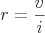 latex!encoded:base64,ciA9IFxmcmFje3Z9e2l9