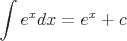 latex!encoded:base64,XGludCBlXnt4fWR4PWVee3h9K2M=