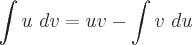 latex!encoded:base64,XGludCB1IFwgZHYgPSB1diAtIFxpbnQgdiBcIGR1
