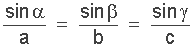 trigonometry laws of sine