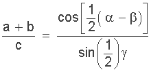 mollweide formula