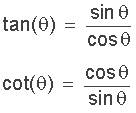 tangent and cotangent identities